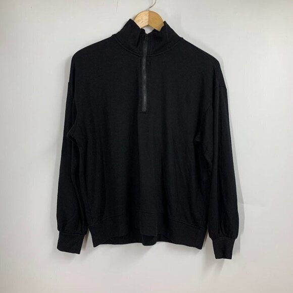 Three Dots Women's Quarter Zip Long Sleeve Stretch Pullover Size M‎ - Picture 1 of 10